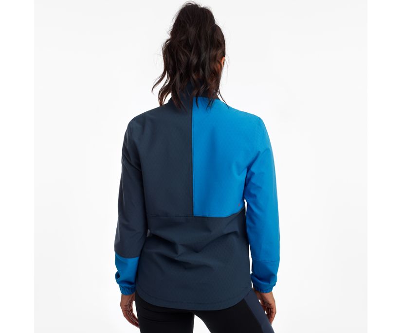 Women's Saucony Bluster Jackets Blue | Singapore 267UZGT